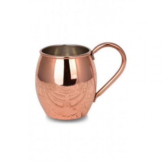 Turna Bakır Moscow Mule Bardak Düz 500 Ml 2li Takım Kırmızı Turna0493-21