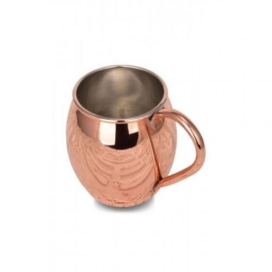 Turna Bakır Moscow Mule Bardak Düz 500 Ml 2li Takım Kırmızı Turna0493-21