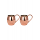 Turna Bakır Moscow Mule Bardak Düz 500 Ml 2li Takım Kırmızı Turna0493-21